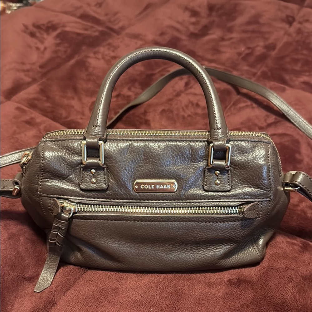 Cole Haan Brown Crossbody Bag with Sleek Design
